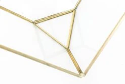 Heptahedron Geometric Glass Terrarium - Gold Metallic Finish - Trendy Holder For Tillandsia Air Plants -Air Plant World Tillandsia Air Plant Terrarium Heptahedron Geometric Glass 2